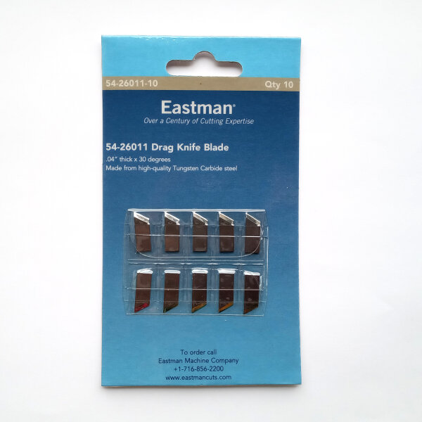 EASTMAN Drag Knife Blade 30° w/hole, pack = 10pcs.
